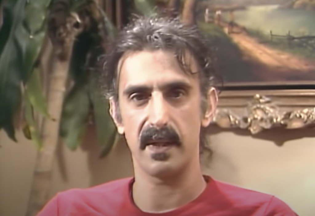 Frank Zappa giving an interview