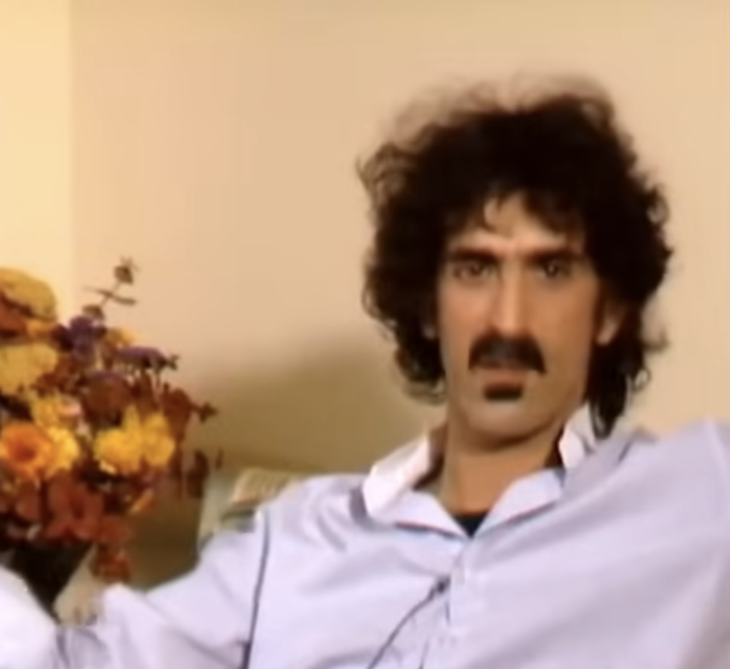 Frank Zappa doing a television interview