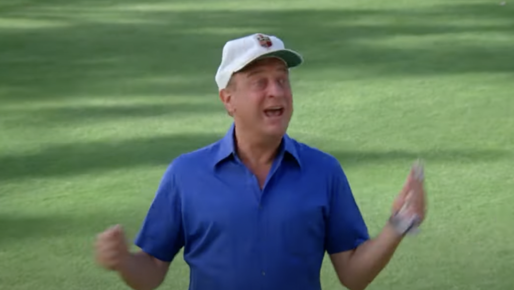 An image of Rodney Dangerfield's character in Caddyshack. 