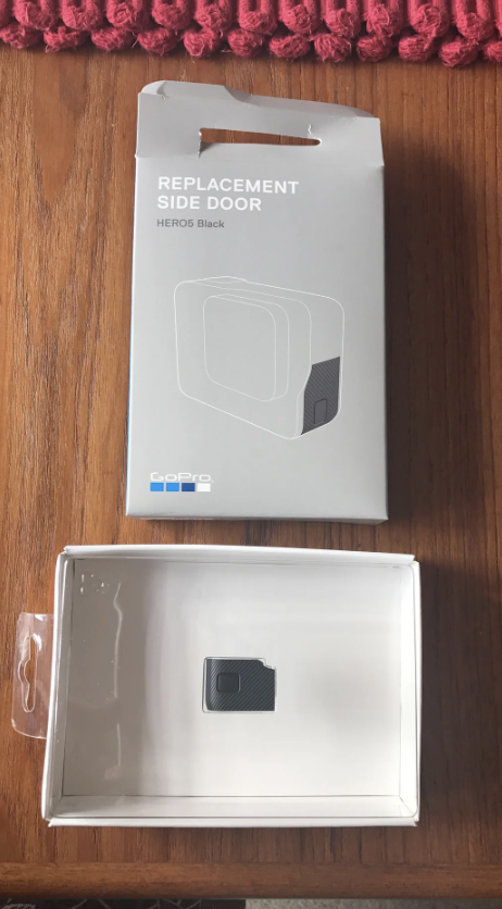 A GoPro that had the spare part packaged. 