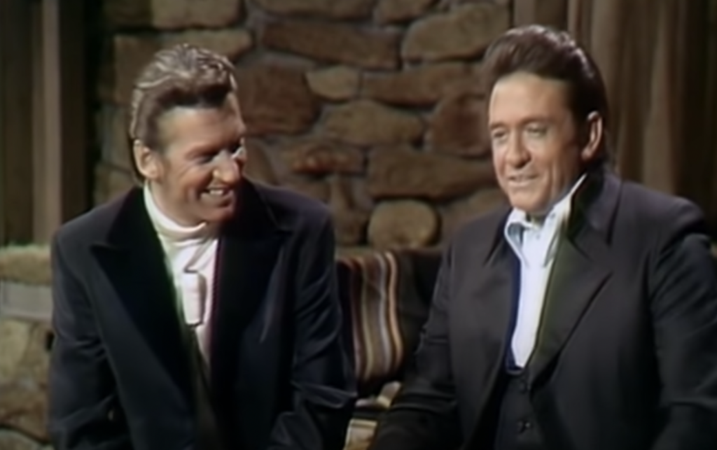 Johnny Cash and Waylon Jennings. 