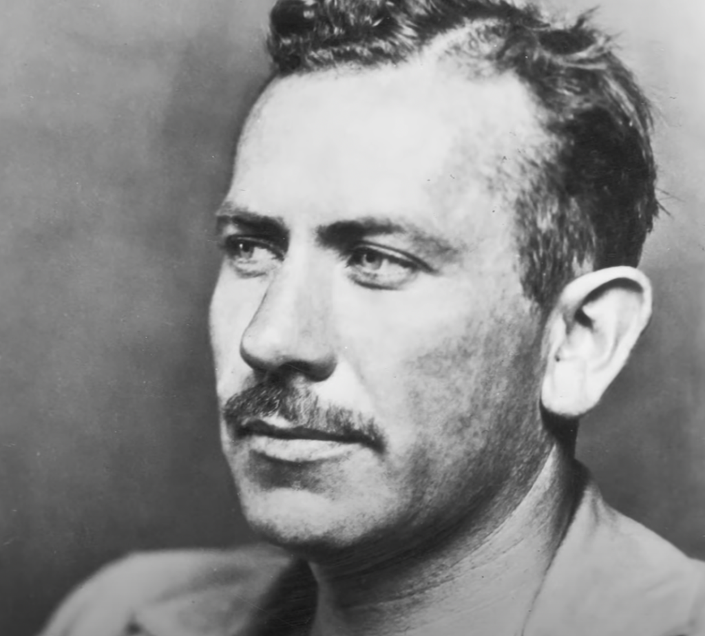 Young John Steinbeck portrait photo. 