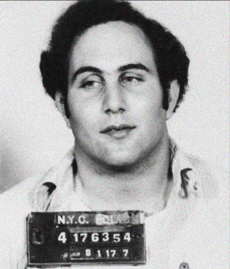 A black and white mugshot of a man with dark curly hair, wearing a light-colored shirt. He is looking slightly off to the side. A placard with numbers and "N.Y.C." is visible at the bottom of the image.