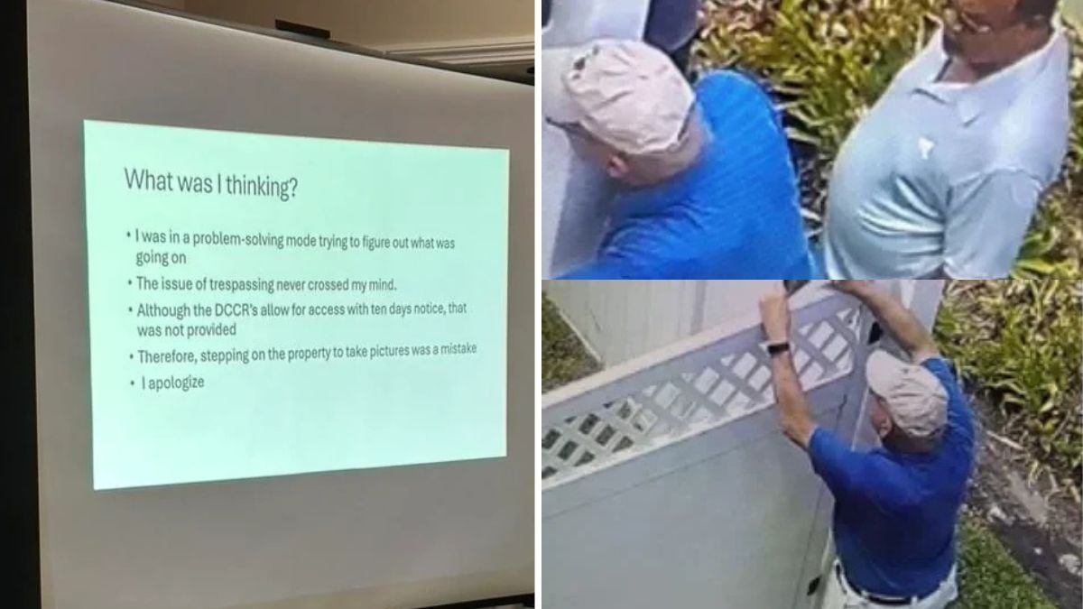A man in blue shirt and white hat