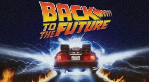 DeLorean Car with Glowing Lights &ndash; Back to the Future 80s Movie Quotes Nostalgia