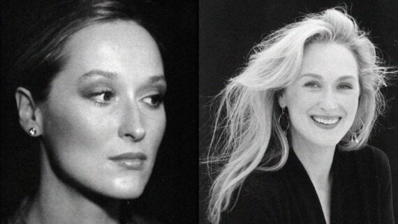 Meryl Streep young and now comparison photo