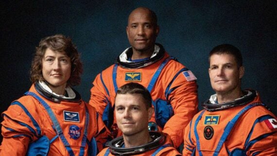 Artemis II crew posing together representing the astronauts experience in modern space missions