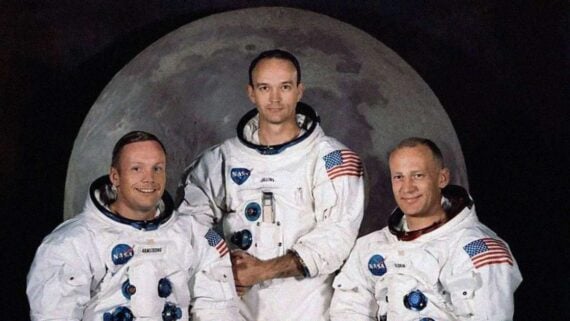 Apollo 11 Moon Landing Crew Preparing for Mission