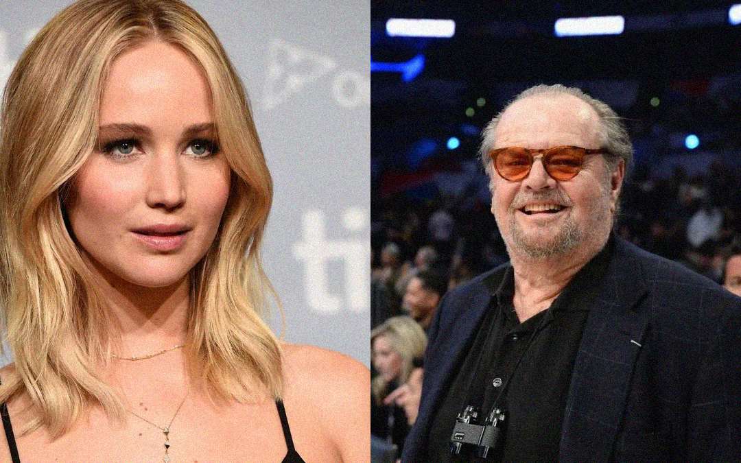 A split image shows a blonde woman in a black top on the left posing for a photo, and an older man with sunglasses and a beard smiling at an indoor event on the right.