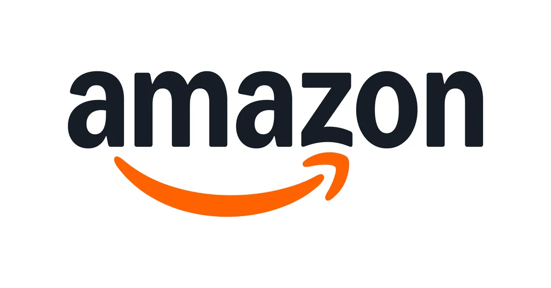 The Amazon logo with the word "amazon" in bold black letters and an orange arrow underneath, curving from the letter "a" to "z," forming a smile.
