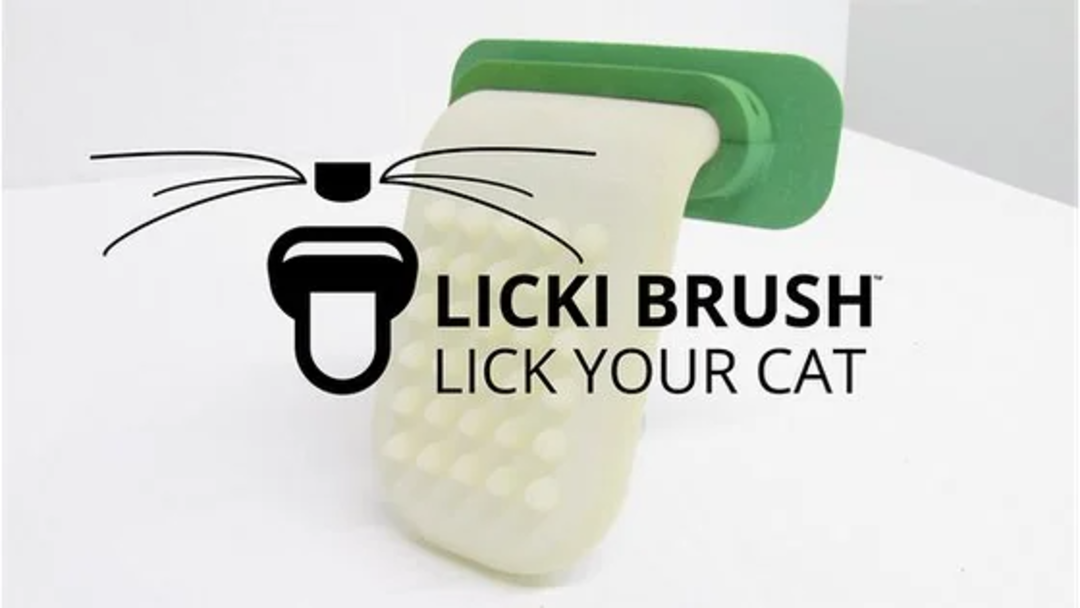 One of the most silly inventions. A silicone tongue to groom your own cat.