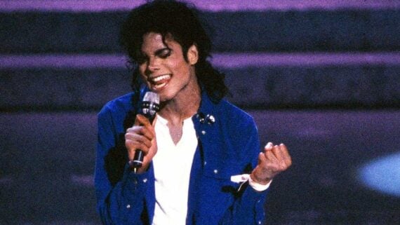 Michael Jackson performing during his iconic 1988 Grammy Awards appearance