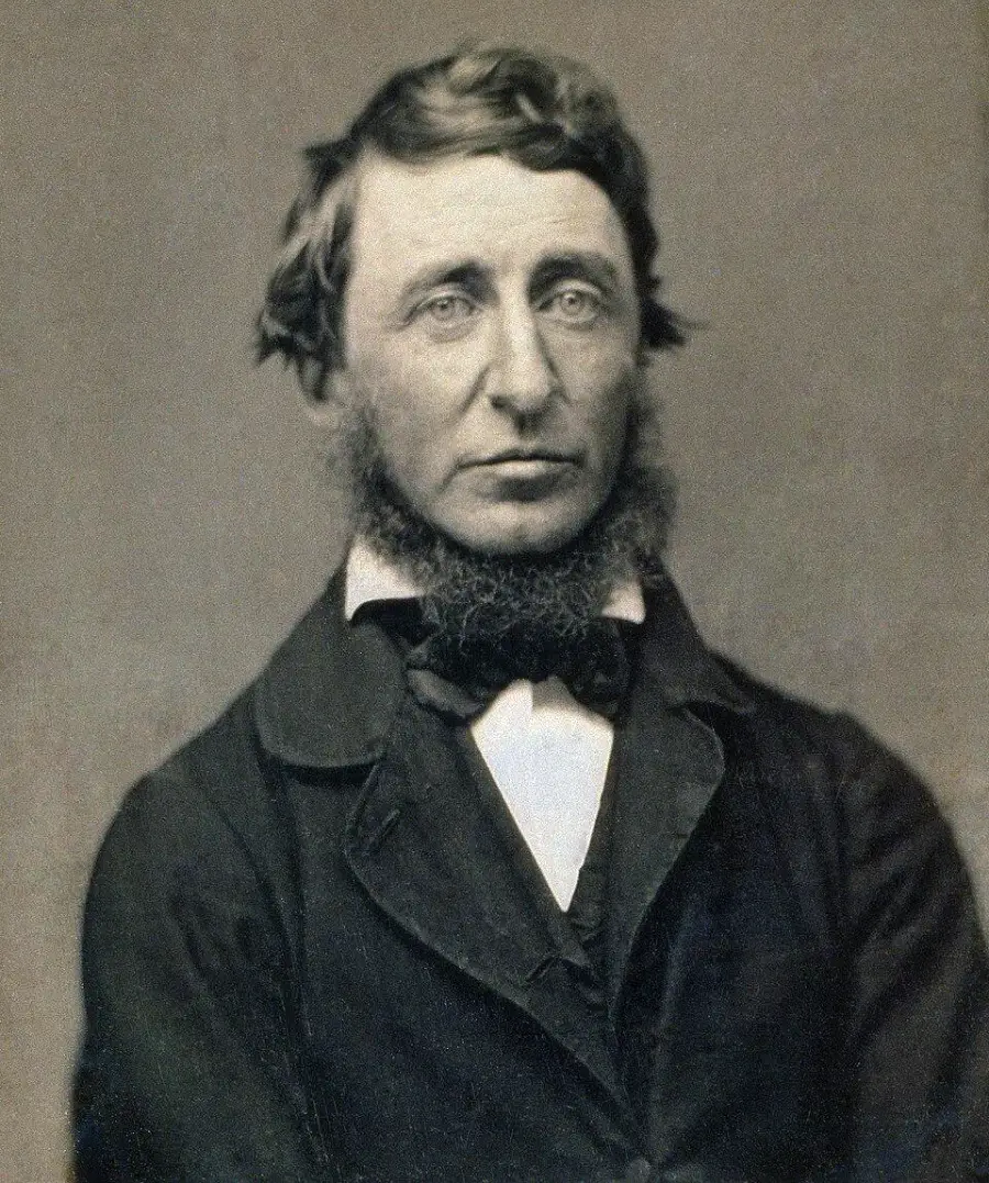 A black-and-white portrait of a man with light eyes, wavy hair, and thick sideburns. He is wearing a dark jacket, white shirt, and a bow tie, looking directly at the camera with a neutral expression.