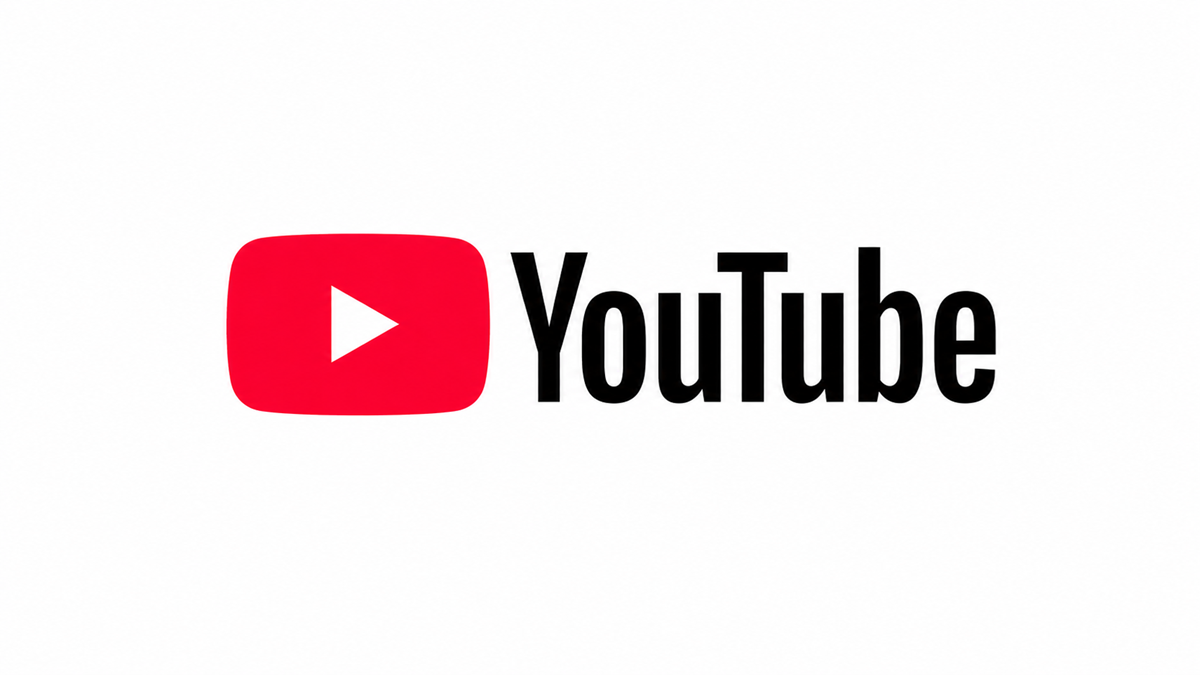YouTube logo with a red play button icon on the left and the word “YouTube” in bold black letters on the right, all on a white background.
