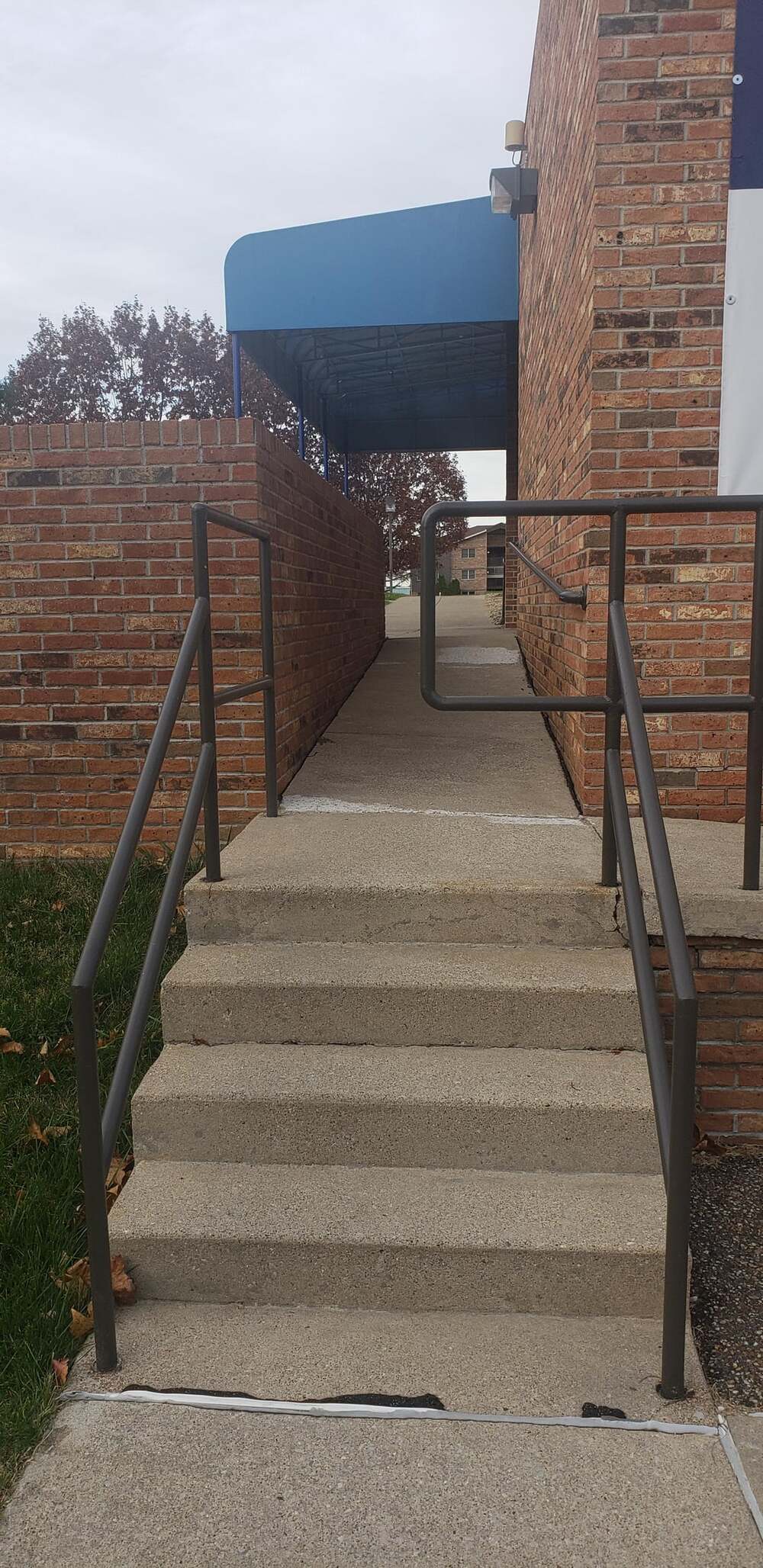 Stairs Leading Into a Pole
