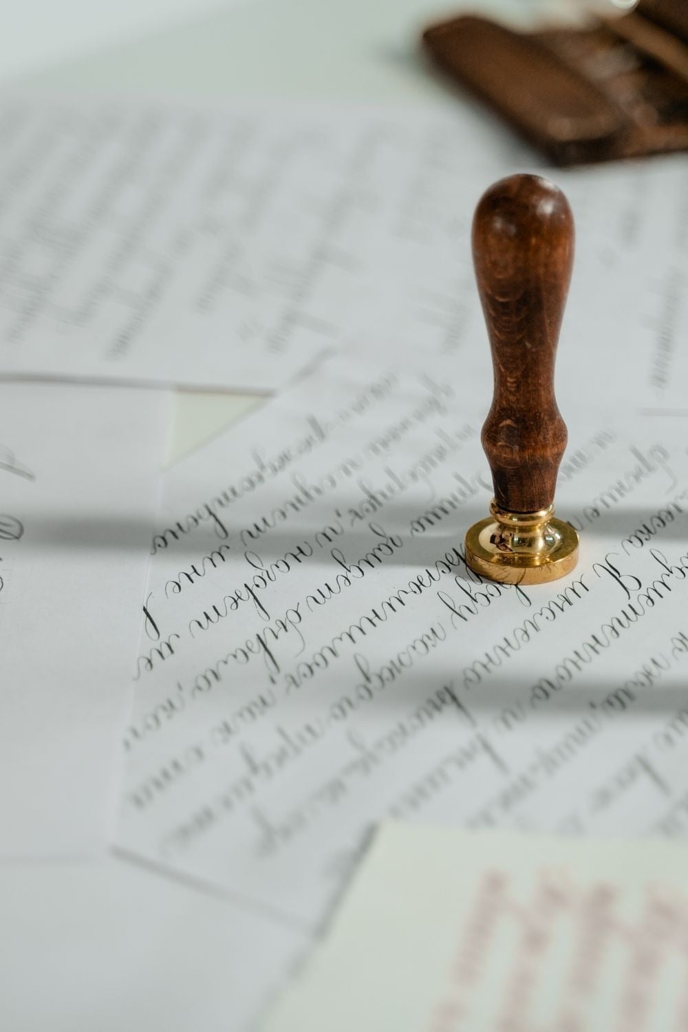 Letter writing and wax seal