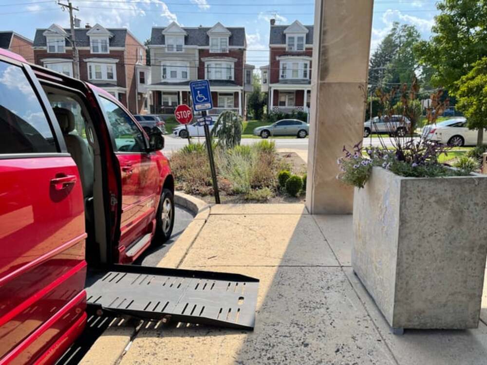 A Ramp Blocked by a Planter