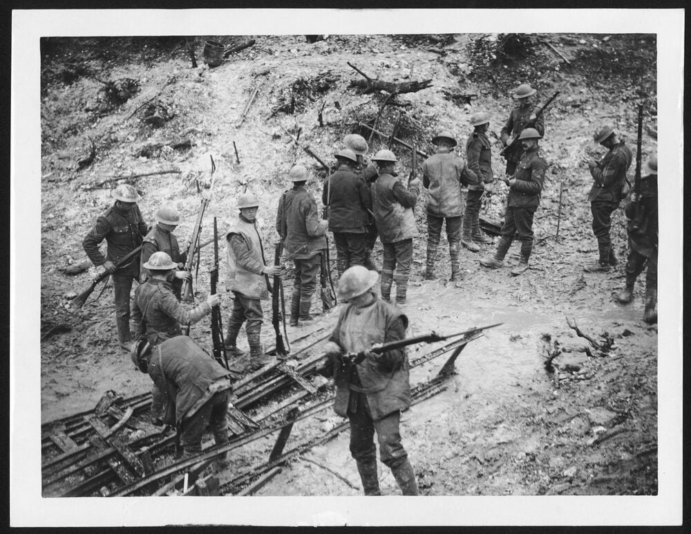 World War I rifle inspection