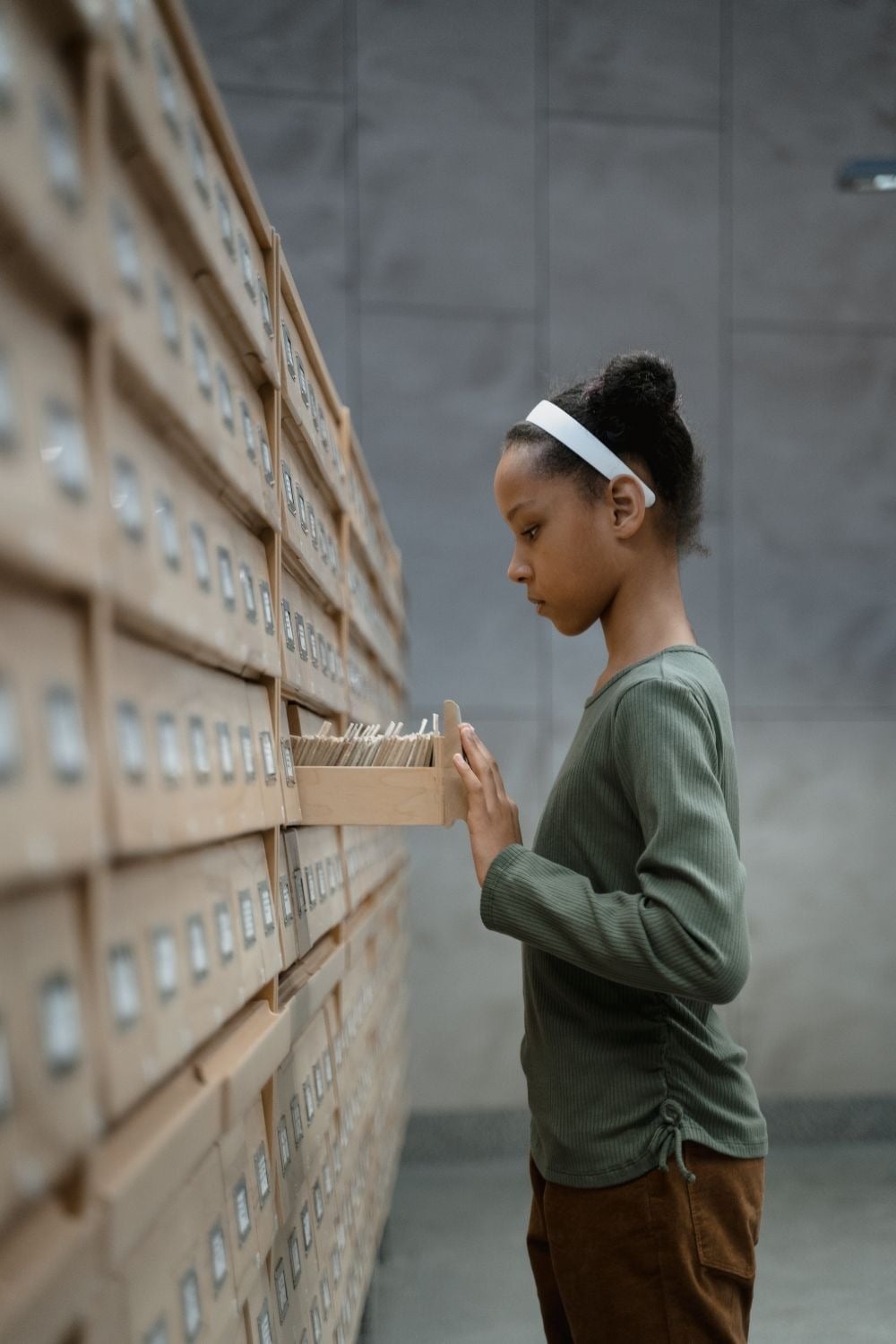 Library card catalog