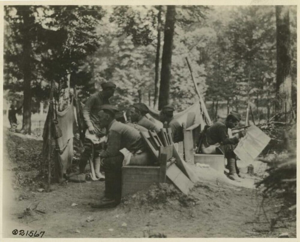 World War I army latrines