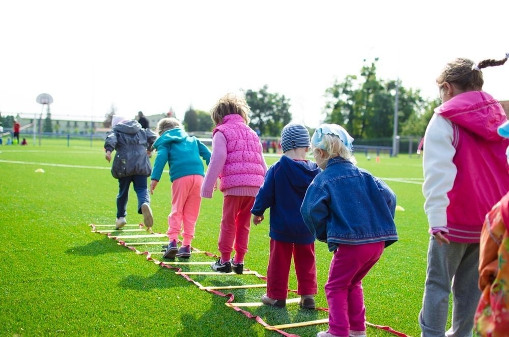 Children playing outside