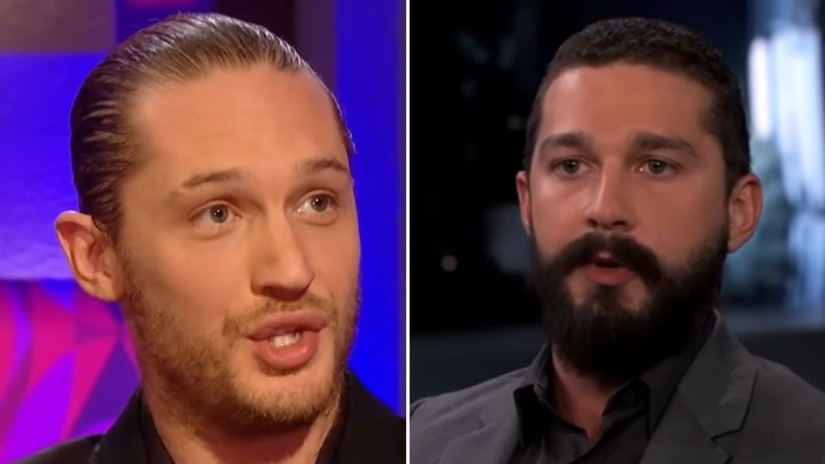 Two men are shown in a split image. The man on the left has slicked-back hair and light facial hair, while the man on the right has short hair and a full beard. Both are speaking in interview settings.