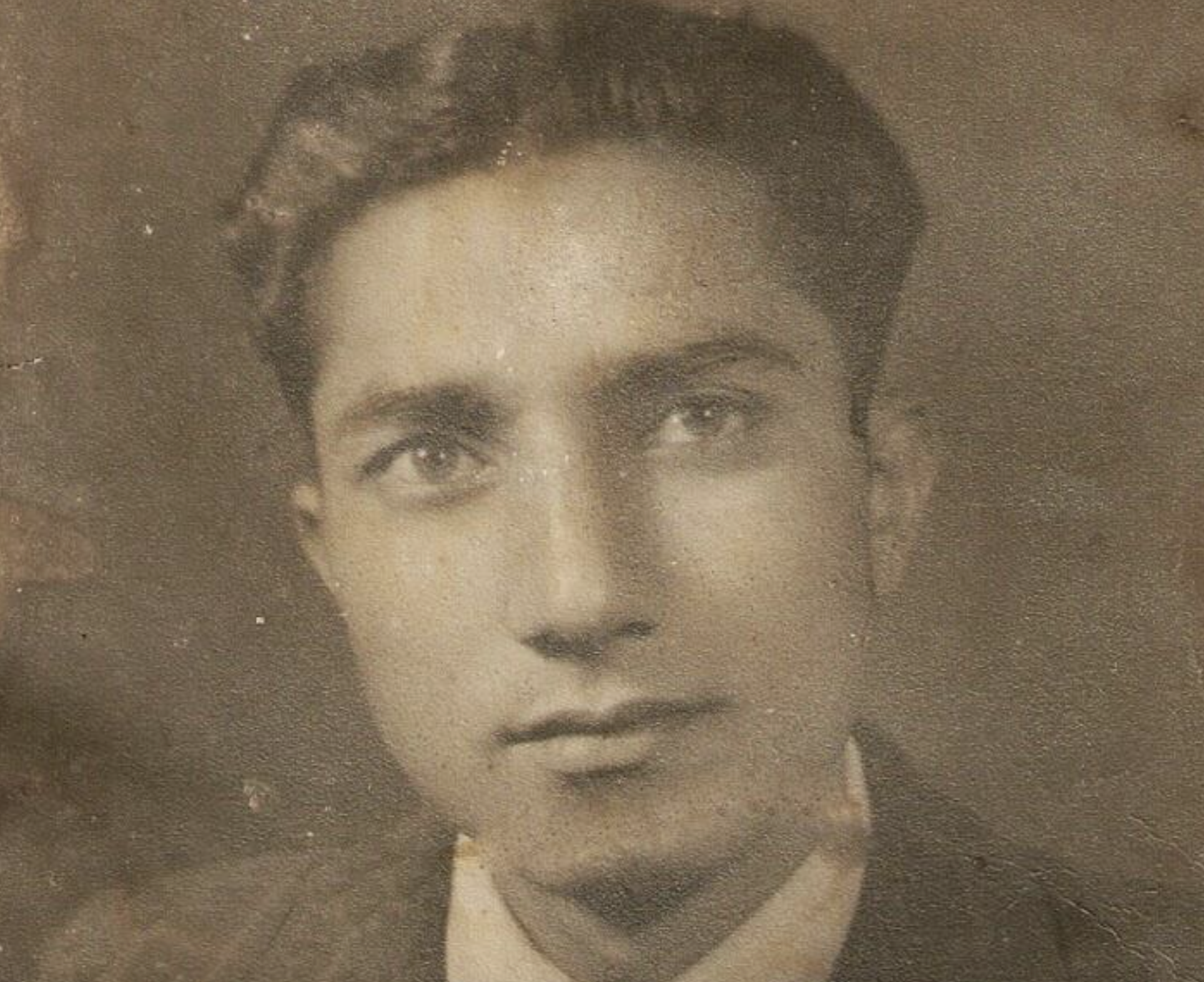 Vintage portrait of a young man.